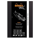 thumbnail of Rhodia Touch Black Maya pad A5 50 Blatt blanko 120g - Schwarz 116110C