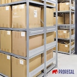 thumbnail of PROREGAL Schwerlastregal Silver Mamba Made in Germany | HxBxT 200x500x50cm | 5 Ebenen je 150kg Fachlast | Verzinkt