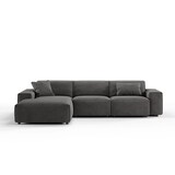 thumbnail of KAWOLA Sofa RANI Ecksofa Cord grau Recamiere links