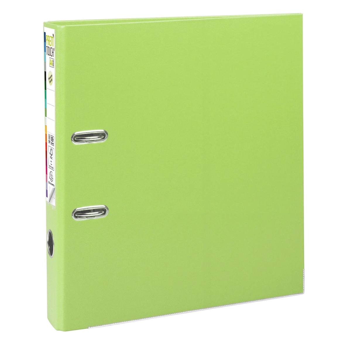 Exacompta 53156E 10x Premium-Ordner PREM'TOUCH aus PP mit 2 Ringen, Rücken 50mm, 32x30cm für DIN A4 MAXI - Anisgrün