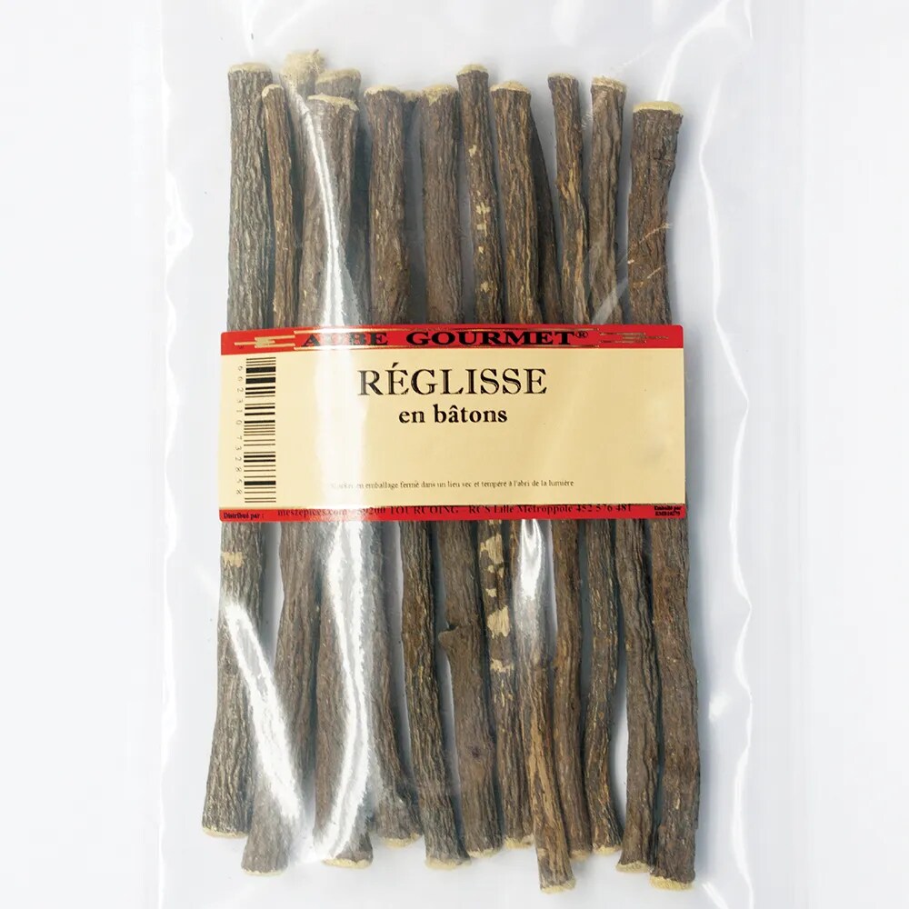 MesZépices - Réglisse en bâtons 16/17 cm - Sachet de 100 g
