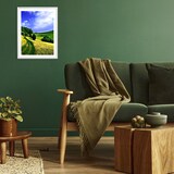 thumbnail of Cadre incurvé moderne 30x40 cm en bois blanc avec panneau MDF robuste et verre Crilex pour photos, photos, affiches, documents, diplômes