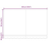 thumbnail of vidaXL Einziehbare Markise Creme 350 x 200 cm Stoff