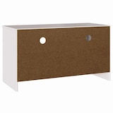 thumbnail of Helloshop26 - Meuble TV rectangulaire moderne minimaliste rangement 99 x 43 x 55 cm en bois de pin blanc 02_0058625