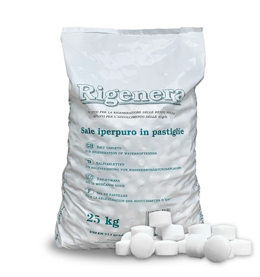 Sale In Pastiglie Per Depurazione Kg 25 Iperpuro Per Addolcitori E Depuratori