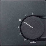 thumbnail of System M Zentralplatte, Raumtemperaturregler, anthrazit, matt, diverse Symbole