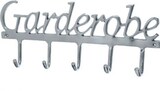 thumbnail of Garderobe Schriftzug silber Aluminium L.38 cm