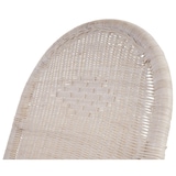 thumbnail of Sedia a dondolo Esmeraldas, poltrona in rattan, bianco ~ cuscino crema