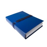 thumbnail of Exacompta 626E 10x Dokumentenmappe mit Balacroneinband, mit Klettverschlussband, 24x32cm für DIN A4 - blau