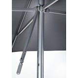 thumbnail of Parasol en aluminium laqué et toile Olefin gris anthracite - EOLO