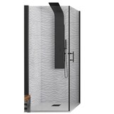 thumbnail of Box Doccia Trasparente H200 Doppia Battente Profili Neri - 70x75