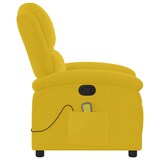 thumbnail of vidaXL Massagesessel Gelb Samt