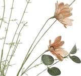 thumbnail of Künstliche Kosmee mit Stiel 65cm Gräßer Eukalyptus Kunstblumen Seidenblumen Dekoblumen Blumendeko Wiesenblumen Wildblumen Stielblumen Pfirsich Rosa