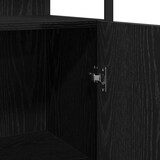 thumbnail of vidaXL Badezimmermöbel Set mit Regal 4 pcs Schwarz 33 x 33 x 185.5 cm