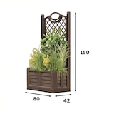 thumbnail of Fioriera Separé con Spalliera Colore Ferro Battuto con Fioriera Interna, Facile da Montare Resistente UV – Divisorio per Giardini Terrazze Balconi