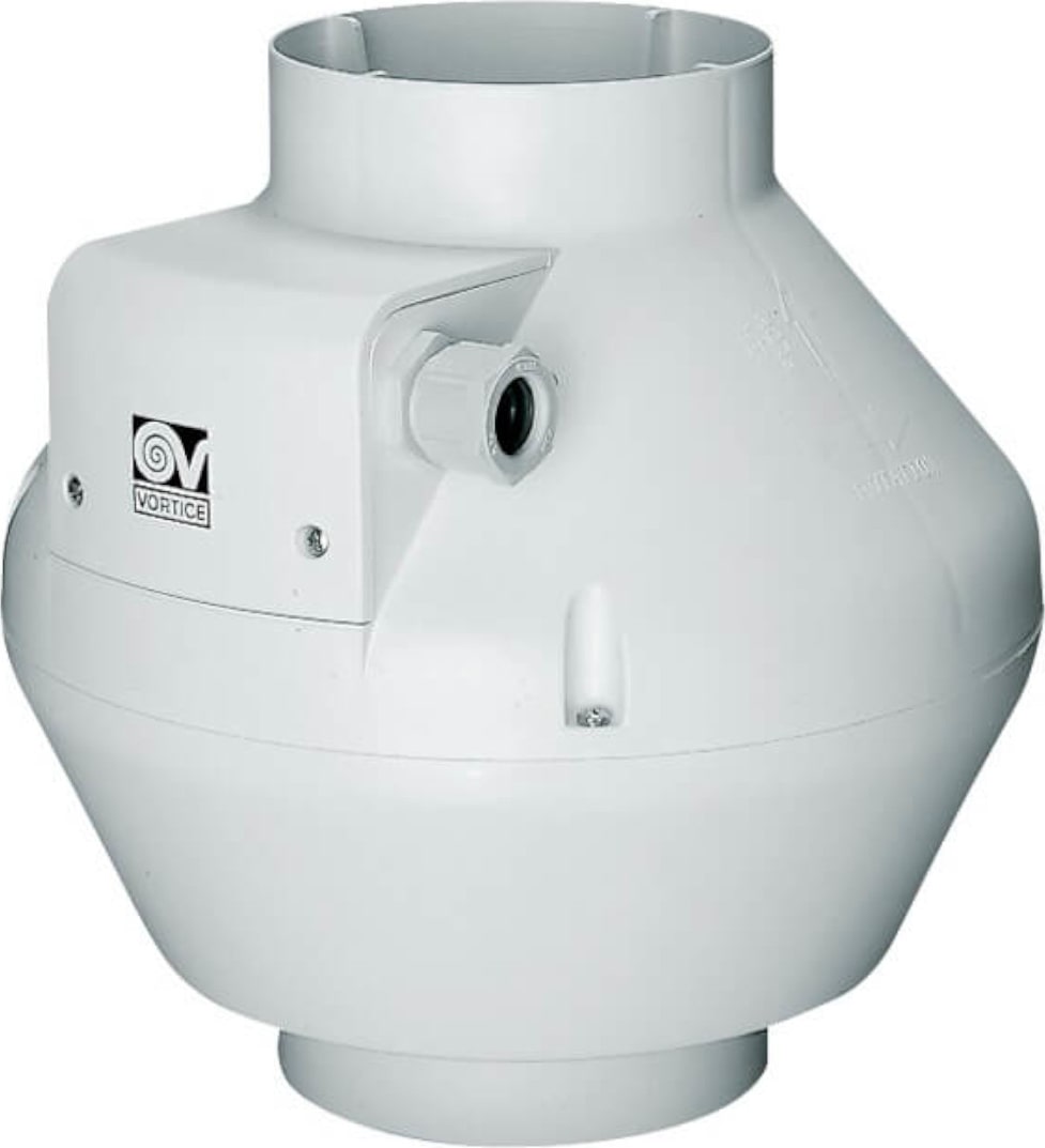 Rohrventilator CA 125 V0 D bis 300 m³/h Weiß 52