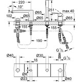 thumbnail of Grohe Einhandmischer Wanne Eurostyle C 4-Loch-Wannenrandm. eigens. verchromt