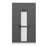 thumbnail of Armario Minar 3-235 antracita blanco 135x235x52 cm