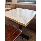 thumbnail of Vierkant tafelblad - CALACATTA Mat - gouden randen