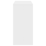 thumbnail of Mesa alta de bar madera ingeniería blanca 102x50x103,5 cm