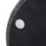 thumbnail of 2er-Set Sitzhocker und Beistelltisch HWC-K48, Kaffeetisch Tisch Hocker, MVG-zertifiziert MDF Metall Kunstleder ~ schwarz