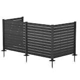 thumbnail of Pannello frangivista da giardino a doghe in polietilene, resistente e facile da montare, per schermare e arredare spazi esterni (4 pannelli)