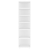 thumbnail of Mueble zapatero madera contrachapada blanco 27,5x27x102 cm