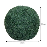 thumbnail of Künstlicher Busch HWC-O96, Buchskugel Dekopflanze Buchsbaumkugel Kunstpflanze Buxus, Outdoor, Polyethylen Ø 53cm