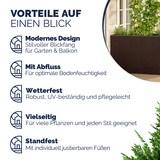 thumbnail of Casaria Poly Rattan Blumentopf herausnehmbar Braun