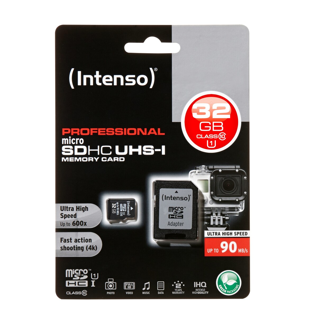 INTENSO Carte MicroSDHC UHS-I Professional Class 10 - 32 Go