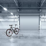 thumbnail of Relaxdays Fahrradständer Boden, für 6 Fahrräder, bis 60 mm Reifenbreite, Metall, Garage, Fahrrad-Aufstellständer, silber
