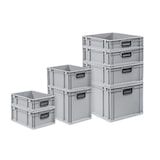 thumbnail of PROREGAL SuperSparSet 10x Eurobox NextGen Portable, HxBxT 18,5x30x40cm, 16 Liter, Schwarz, Eurobehälter, Transportbox, Transportbehälter