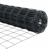 thumbnail of vidaXL Zaun mit Pfosten Grau 1 x 25 m Stahl und PVC