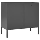 thumbnail of vidaXL Sideboard Anthrazit 75x35x70 cm Stahl und Hartglas