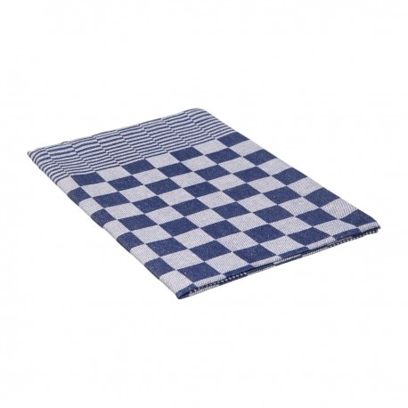 Abwaschtuch 65x65 cm 100% Baumwolle. Blau kariertes. 6er Set - LTITEX