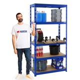 thumbnail of PROREGAL Kellerregal Fast Tiger | HxBxT 180x90x45 cm |  Fachlast 265kg | Blau | Stecksystem Lagerregal Regalsystem