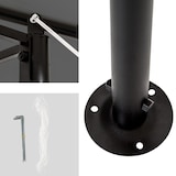 thumbnail of tectake Pabellón de lujo para el jardín Emine con 6 paneles laterales  antracita - 403269