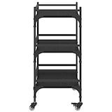thumbnail of vidaXL Keuken Trolley Zwart Eiken 50 x 35 x 75.5 cm Bewerkt hout