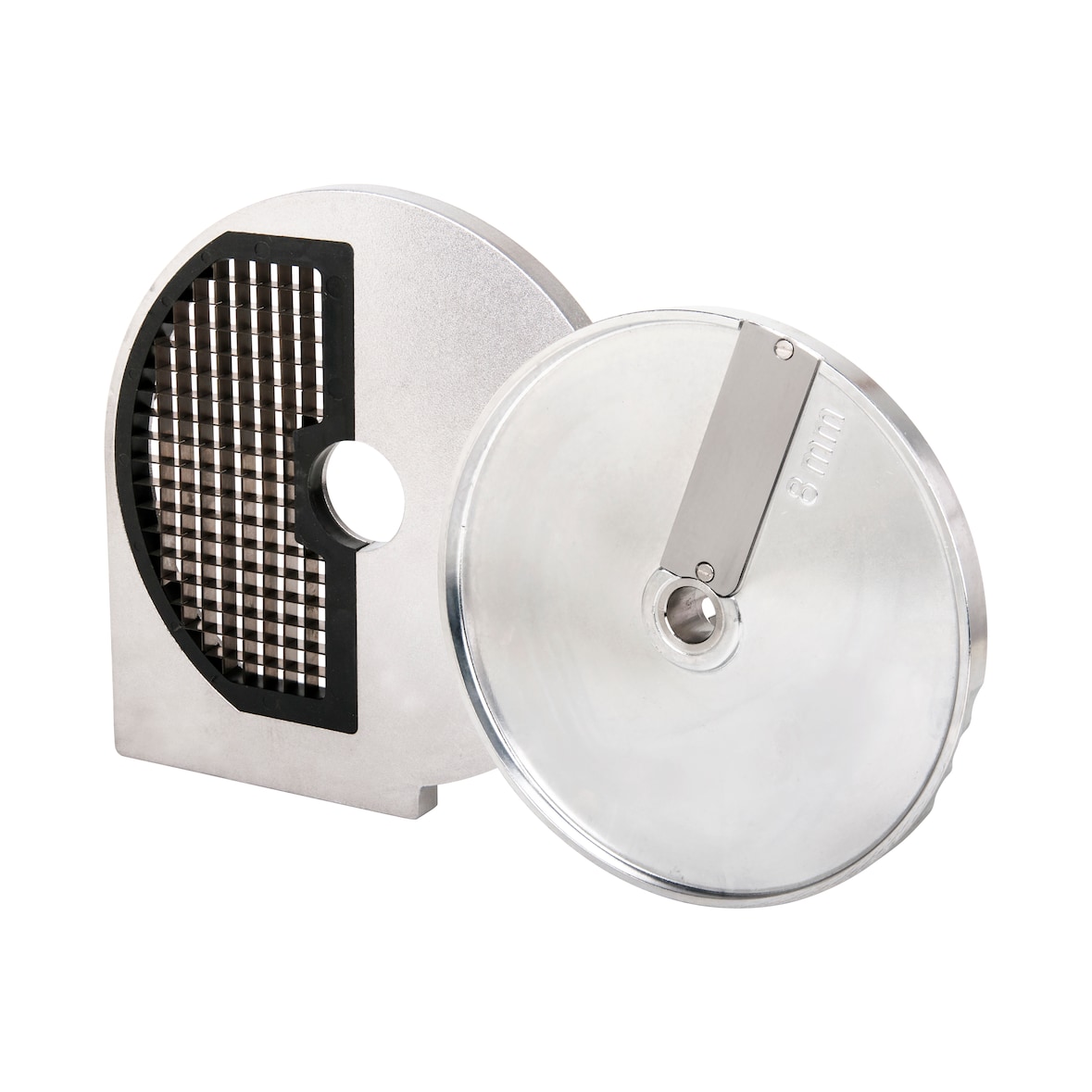 METRO Professional Conjunto de cortador de dados GVCGGGS10, alumínio/aço inoxidável, Ø 20.5 cm, corte de 8 mm, prateado