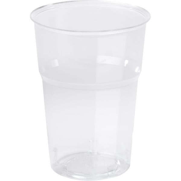 1000 Kunststoff Gläser Becher 39 cl Transparent PLA-Biokunststoff BIOPAK