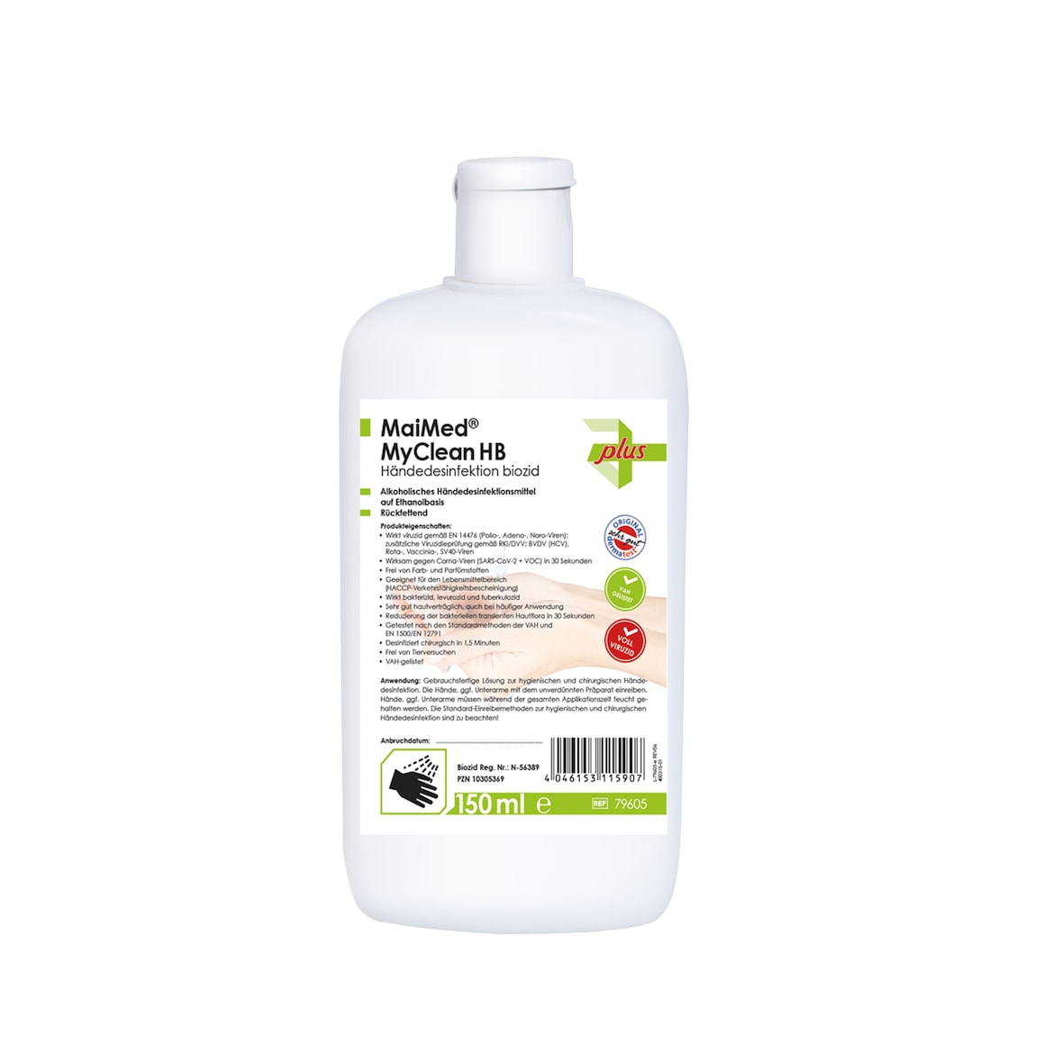 MaiMed MyClean HB - Händedesinfektionsmittel - 24 x 150ml - Handdesinfektion
