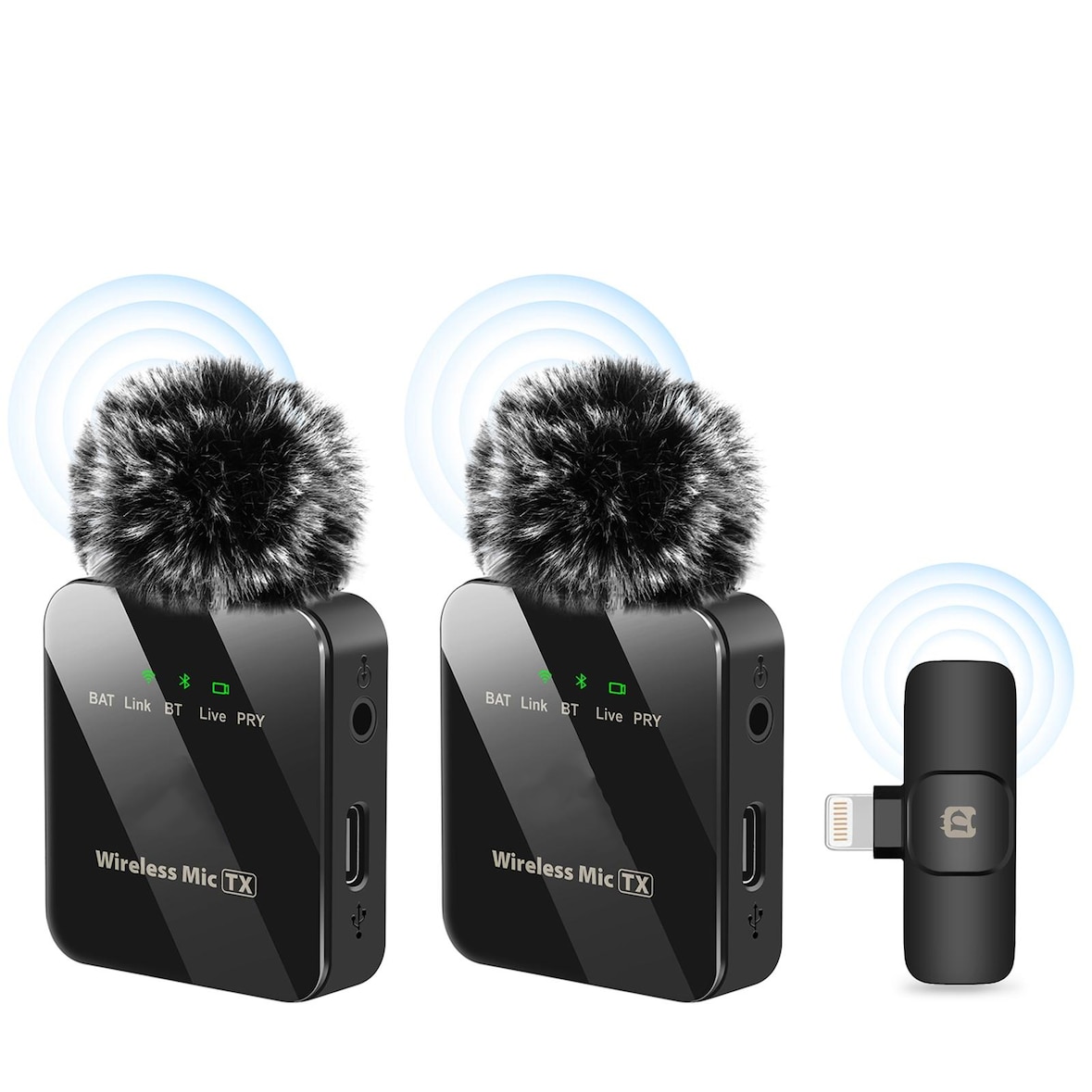 Microphone Sans Fil Pour iPhone iPad Avec Réduction De Bruit Et Longue Autonomie YONIS