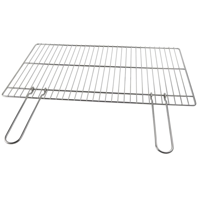 Filtex griglia BBQ 60x40, con manici pieghevoli in ferro cromato