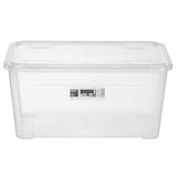thumbnail of aro Caixa multiusos, plástico, 58.2 x 38 x 27.8 cm, 43 L, com tampa, transparente