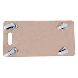 thumbnail of aro chariot de transport à roulettes rectangulaire, MDF / TPE + PP, 29 x 57,5 c 11 cm, avec 4 roues, marron