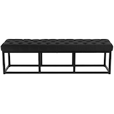 thumbnail of Banc Polson Velours Noir Noir /150 cm
