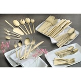 thumbnail of 68-teiliges Besteck MELINA, Edelstahl, mit PVD-Beschichtung in der Farbe champagner