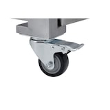 thumbnail of METRO PROFESSIONAL Barbecue a gas a 8 bruciatori, superficie di cottura 49 x 120 cm, tavolo laterale, con ruote, copertura, acciaio inox, argento