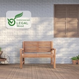 thumbnail of Gartenbank Teakbank DAGAD - Holz Teak 120x59x92 cm | Holzbank 120 Cm Gartenbank Sitzbank Mit Lehne Wetterfest Bank Garten Terrasse