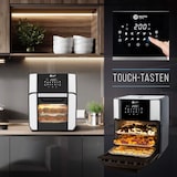 thumbnail of Balter Heißluftfritteuse HL-1200, Friteuse, 12 Liter, Mini Backofen, LCD Display, 10 Programme, inkl. Rezeptheft